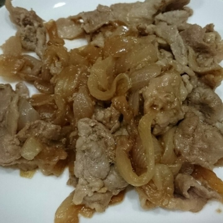 新玉ねぎと豚肉のとろーり炒め